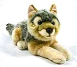 Eigenschaften Uni-Toys / Plüschtier liegender Wolf Welpe - ca. 40 cm lang