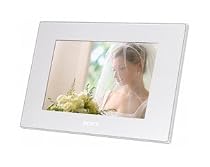 Sony DPF-D72 Digitaler Bilderrahmen (17,8 cm (7 Zoll) Display, 1 GB interner Speicher, Steckplatz für MS, SD, CF, xD) wei� mit Fernbedienung