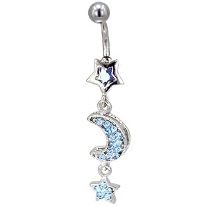 Belly Navel Light Crystal Jewelry