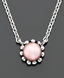 Children's Fresh by Honora Sterling Silver Plum Cultured Freshwater Pearl Necklace