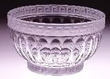 10d Greek Key Crystal Serving Bowl