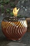 Napa Firelite Hot Salsa, Red Glazed Ceramic, 7-1 4-Inch Tall by 8-3 4-Inch Diameter