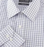 Non-Iron Cotton Rich Outlined Checked Shirt