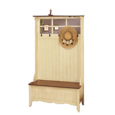 Powell Vintage Hall Tree Bench - PO152