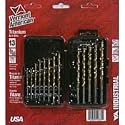 Vermont American 12385 13 Piece 1/16-Inch to 1/4-Inch Titanium Twist Drill Bit Assortment in Metal Index