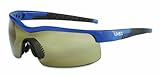 IMAGE OF Uvex SX0151X VersaPro Safety Eyewear Espresso Uvextreme Anti-Fog Lens, Blue and Black Large Frame