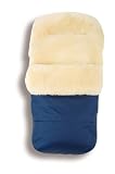 Kaiser 6541122 - Lammfellfu&szlig;sack Natura, Farbe: marine