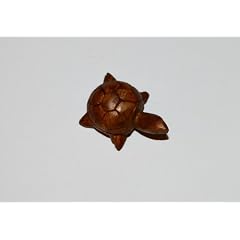 Schnitzerei Schildkr�te aus Weichholz Albesia, 6 cm