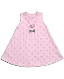 Le Top Romance Pink Flower Sculpted Dot Terry Cover-up Swing Dress