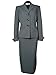 Evan-Picone Navy White Three-Button Women's Skirt Suit Set