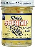 ATLAS-MIKE'S SALMON EGGS (1014) Prepaired Baits YEL SHRIMP SALMON EGGS 2 OZ.