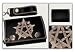 Bio World PENTAGRAM WITH SKULLS METAL BADGE BLACK PVC WALLET