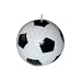 Große Kerze im Fußball-Design (7 cm Durchmesser!)