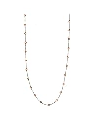 18K Gold Pink Diamond By The Inch Necklace 18 Inch