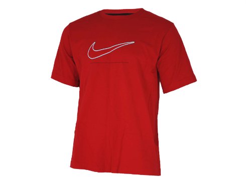 Nike Tee - Herren Lifestyle T-Shirt - Rot - Gr.