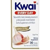Kwai Every Day Garlic, Sugar Free Coated Tabs 30 Tablets by Lichtwer Pharma / 30 Tablets
