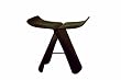Baxton Sutdios Licia Brown Bentwood Butterfly Chair/Stool