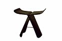 Baxton Sutdios Licia Brown Bentwood Butterfly Chair/Stool