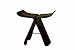 Baxton Sutdios Licia Black Bentwood Butterfly Chair/Stool Image