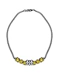 IMAGE OF Beth Lauren Tiffany Necklace - Gunmetal - One Size