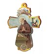Wooden Wall Cross - Saint Benedict - 8.25" Height - MADE IN ITALY