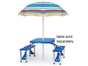 Kitchen: Picnic Time 812 00 996 Striped Picnic Umbrella