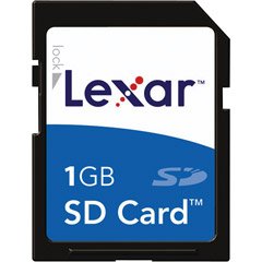 Lexar Media 1 GB Secure Digital Memory Card (SD1GB-231) (Retail Package)
