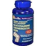 Puritan's Pride Double Strength Joint Soother Glucosamine Chondroitin MSM 60 Cap
