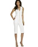 Baby Phat - Baby Phat Zip-Up Hooded Capri Jumpsuit