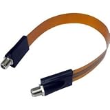 スキマ配線用フラットケーブル 地デジ/BS/UHF/VHF/FM対応。ケーブルの先は両端ともF型接栓です。