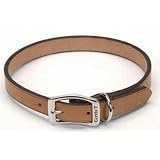 Coastal Pet Products Oak Tanned Tan Leather Town Collar for Dogs