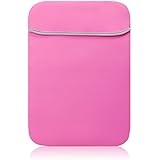 Lavievert Ultrathin Snug Fit Sleeve Soft Neoprene (Water Resistance) Laptop Notebook Bag Case Sleeve Cover for 13" Apple Macbook Pro / Macbook Air / Macbook Pro with Retina and Most 13-13.3 Inches Ultrabook / Notebook / Laptop - Pink