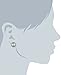 Amazon Collection Sterling Silver Rope Edged Button Earrings