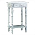 Furniture online: Carved White Side Table
