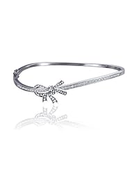 5.10ct Diamond Accented Bangle 14k Gold