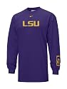 LSU Tigers Nike Purple Logo Long Sleeve Tee
