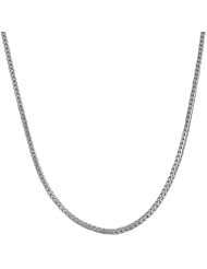 14 Karat White Gold 1.2 mm Round Franco Chain (18 inch)
