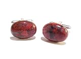 Handmade Cufflinks - Brecciated Jasper & Silver
