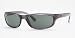 RAY BAN 4115, RB4115 601S71 MATTE BLACK PLASTIC GREEN LENS SUNGLASSES SHADES
