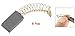 uxcell 8 Pcs 5 x 8 x 14mm Carbon Brush for Electric Angle Grinder