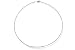 18K White Gold Matte-Finish Hand-Crafted Wire Necklace, Enhanced with Pave Set Diamonds.