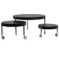 Alroy Coffee Table - Black/ Silver