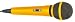 Mr Entertainer Plastic Karaoke Microphone Yellow