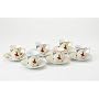Yedi Houseware Classic Coffee and Tea Dancing Fairies Espresso Cups and Saucers, Set of 6