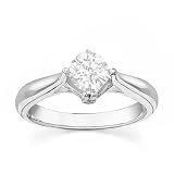 0.25 Carat VS2 - GIA Certified Diamond Solitaire Engagement Ring on 14k White Gold