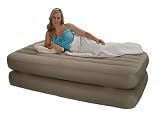 Intex 66945E Portable Raised Deluxe Twin Air Bed Airbed Inflatable Mattress with Pump Aero