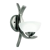 Kichler Lighting 45161AP Bellamy 1-Light Halogen Wall Sconce, Antique Pewter