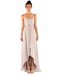 Pleated Illusion Sweetheart Chiffon/Polyester/Silk High-Low-Hem Prom Dress 