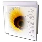 Patricia Sanders Flowers - Sunflower Dream Poem- Inspirational Poetry- Flowers - Greeting Cards-6 Greeting Cards with envelopes