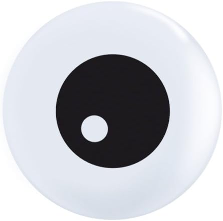 Friendly Eyeballs Top Print Qualatex Latex 5" Balloons x 10
